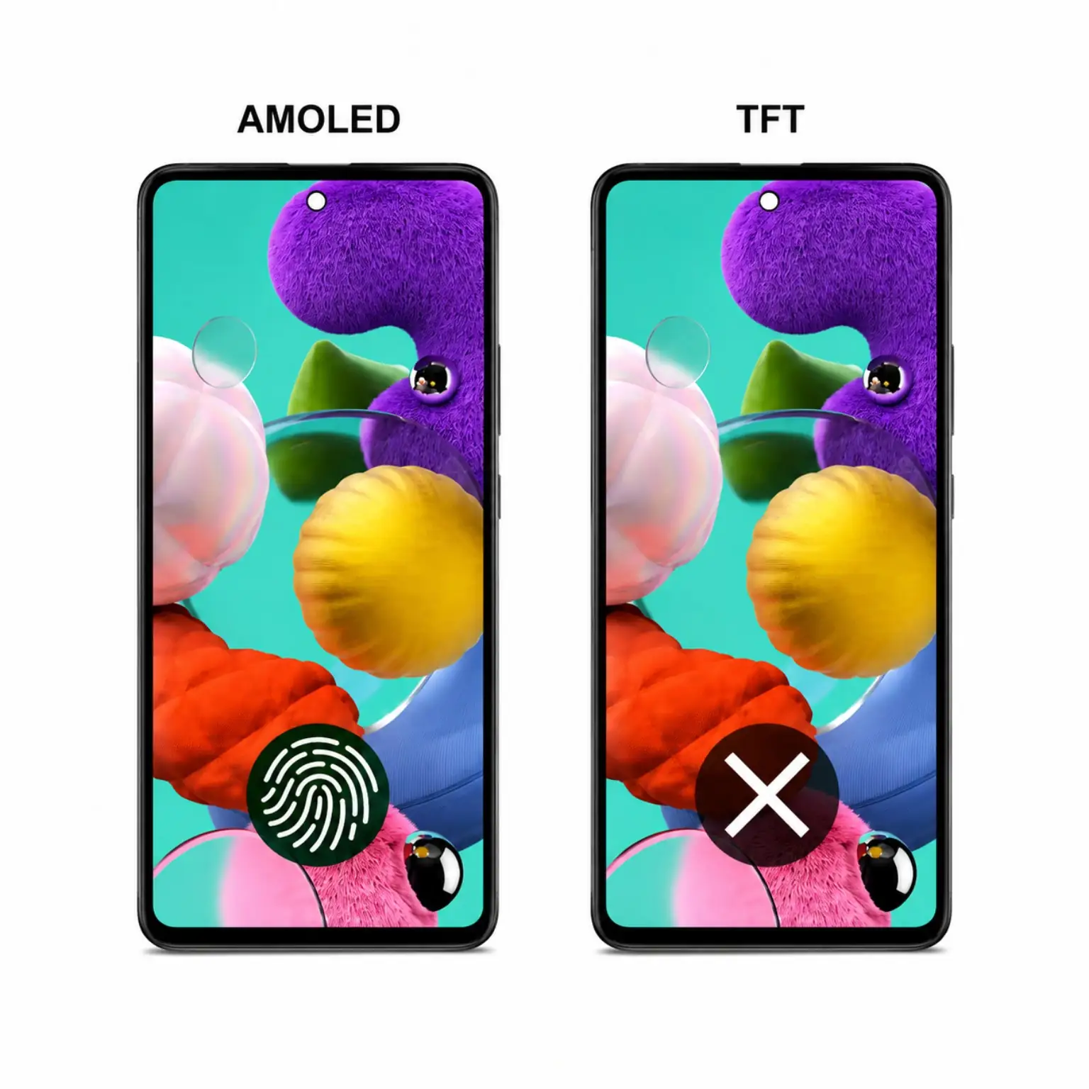pantalla Super AMOLED para Samsung Galaxy A51, A515F A515F/DS A515F/DSN - Imagen 2