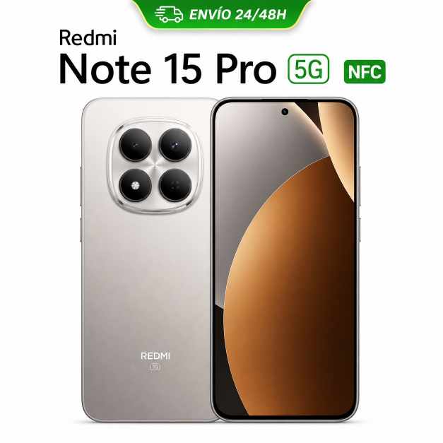 Xiaomi Redmi Note 15 Pro 5G NFC 6,77″ AMOLED 120 Hz, 108 MP, 6580 mAh, carga rápida 120W W