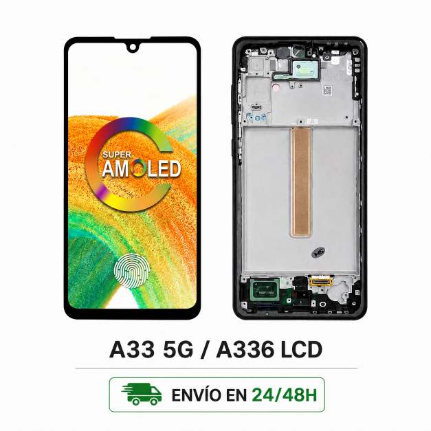 Pantalla AMOLED A33 5G para Samsung Galaxy A33 5G A336 A336B A336E